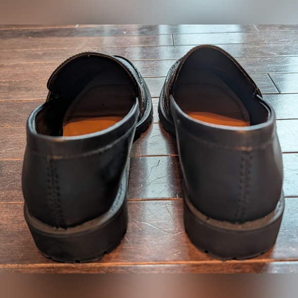 Style & Co Chunky Lug Sole Loafers – Black – Like New – Size 7 – Faux Leather - Picture 4 of 6